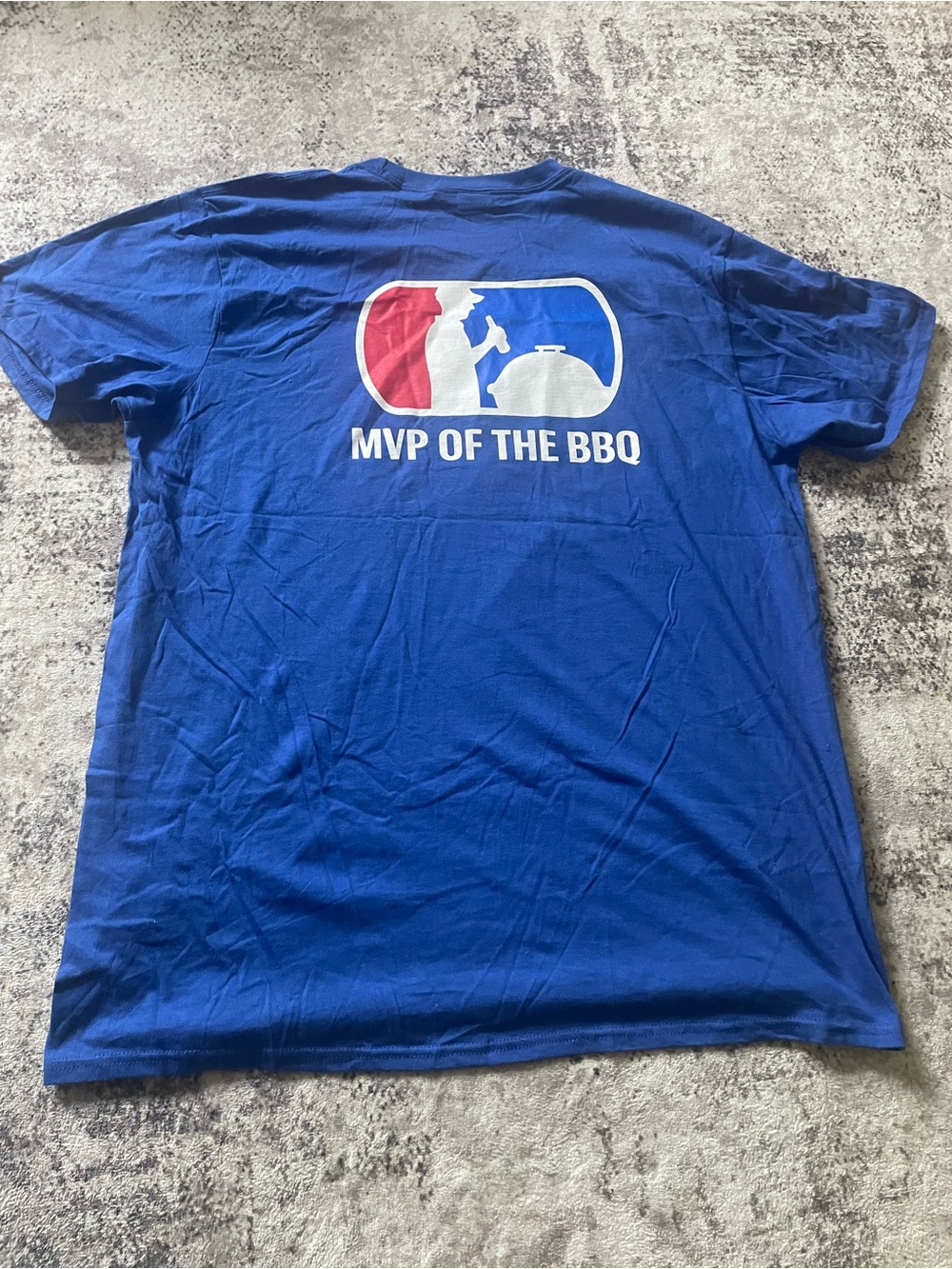 Bud light MVP of the BBQ T shirt size L blue